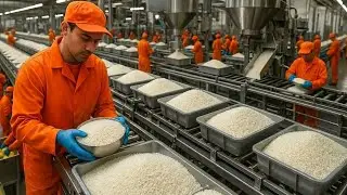 현대식 쌀 가공 공장 내부: 농장에서 맛있는 음료가 되기까지 (전 과정)