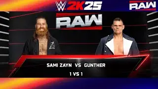 WWE 2K25: SAMI ZAYN VS GUNTHER | CHAIR RESCUE | SIMULATION