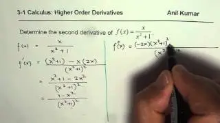 Simplified Second Derivative of Rational Function Important Steps MCV4U