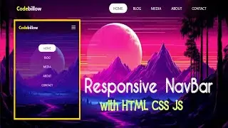 create an all device responsive navbar using html css js only! Beautiful navbar design html css js