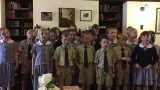 Scone Grammer School at Nutcote singing from the Musical Snugglepot & Cuddlepie