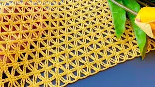 ⭐️Wonderful Crochet Star Blouse, Shawl, and Runner Pattern Step-by-Step Tutorial