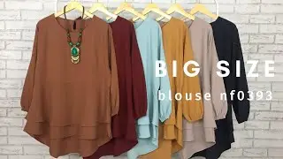 Baju Big Size model Peplum || Atasan Jumbo LD 122
