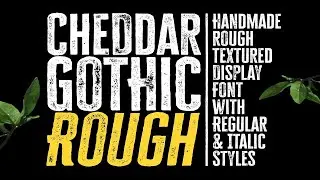 Cheddar Gothic Rough Font Free Download