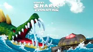 CROCOSHARK LEO VS GIANT CRAB BOSS - Hungry Shark Evolution