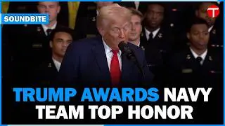Trump Honors Navy Midshipmen with Commander-in-Chief Trophy at White House