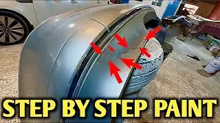 Car Bumper Repair & Repaint | Step by Step Painting Process