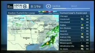 TWC Satellite Local Forecast on Dish Network- Jan. 13, 2014- 5:19PM PST