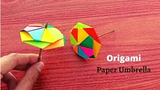 PAPER UMBRELLA ORIGAMI | How to make paper umbrella | Craftboat