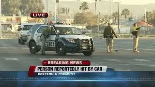 Crash closes Eastern Avenue at Fremont Street