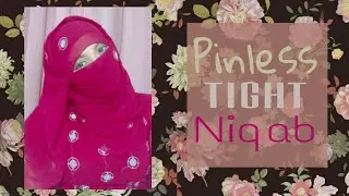 Pinless tight hijab// بدون دبوس النقاب ضيق