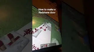 how to make a Redstone door in minecraft #minecraft #redstone