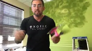 How to apply dark Hulk green Venetian Plaster marmorino, Exotic wall finishes