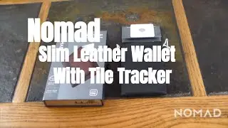 Nomad Slim Leather Wallet With Tile Tracking