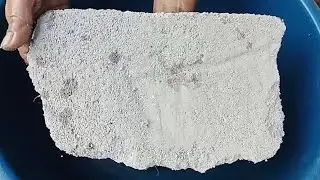 OMG😱So Huge Slabs🫡Extreme Concrete Gritty Cement Sand Crumbling in Claypot/Tub Satisfying Relax👍