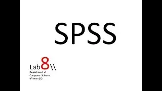 SPSS how to Data Transformation (log) \\ Lab 8