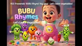 BUBU Rhymes - Learn Vegetables for Kids | Baby Learning Video | Vegetables Name + Vegetable Pictures
