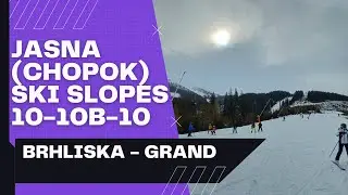 Jasna (Chopok) Ski Slopes 10-10B-10 - Brhliska - Grand [4K] [Insta360 X3] 2024