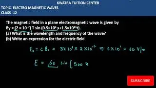Numericals Based on Em waves Class 12 #term2
