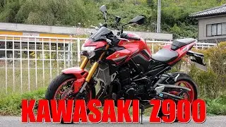 【Z900】曇天　郊外を一周して道の駅さくらの郷で休憩　外部マイクで録った走行中の排気音　ツーリング【モトブログ】