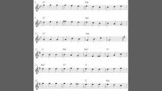 Spanish Romance, easy free flute sheet music score