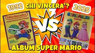 SFIDA ALL'ULTIMA FIGURINA..COMPARATA ALBUM FIGURINE SUPER MARIO 1992 CONTRO 2025..CHI VINCERA'?