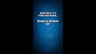 Kobold Words of Wisdom - Action or Story? #DND #TTRPG #TABLETOP