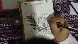 Day 4-My Daily Zentangle Practice- Wheat