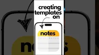 Как создать многоразовый шаблон в Apple Notes &mdash; быстро и просто! #продуктивность #шаблон #заметки