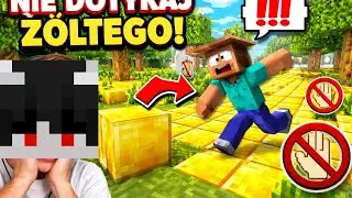 minecraft ale nie moge dotknac koloru zoltego