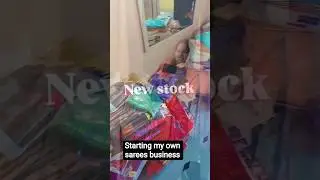 Starting my own sarees business🤗#blessing #support #youtubeshorts #subscribemychannel
