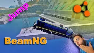 BeamNG: Dam - as springboard for different vehicles.