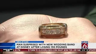 Wife surprises husband at Disney with new wedding band