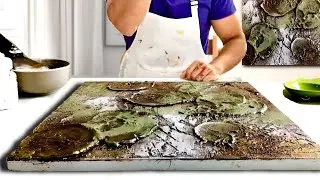 TEXTURED ABSTRACT Art | ACRYLIC Painting | Step by Step Tutorial