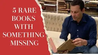 5 RARE BOOKS with SOMETHING MISSING