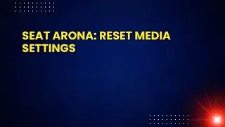 Seat Arona: Reset Media Settings