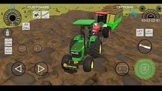 Modified swaraj 855 fass gya tha johen deere 5050 di na nikala#viral#trending #swaraj855#johandeere
