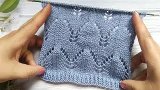 Lace Stitch Pattern 332 | Ajourmuster stricken | Punto Traforato ai ferri | Point Ajour&eacute; au Tricot