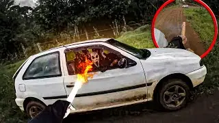 ESTOUREI UM FOGUETE DENTRO DO CARRO DO PÂNICO