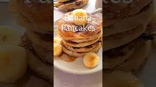 Fluffy Banana Pancakes #recipe