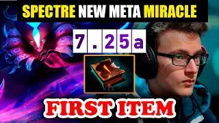 Некра ПЕРВЫМ слотом / Miracle NEW META Spectre FIRST ITEM Necronomicon abuse MMR / 7.25a Dota 2