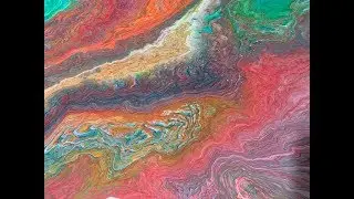 (38) Acrylic Multi-Ring Pours on a 16 x 20
