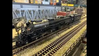 MTH Premier Big Boy running at our layout at MrMuffin'sTrains