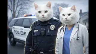 Police Cat Saves Injured Kitten&mdash;Doctor Cat Miracle Rescue!!! #CatStory #Cat
