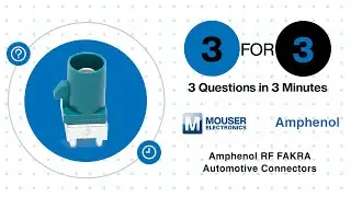 Автомобильные разъёмы Amphenol RF FAKRA: 3 по цене 3 | Mouser Electronics