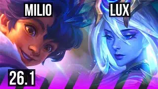 MILIO & Aphelios vs LUX & Caitlyn (SUP) | EUW Master | 26.1