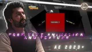 Free Text Animations And Textures 😏🕺| AFTER EFFECTS PRESET | NIKIT AE