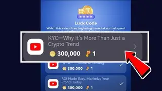 KYC-Why It's More Than Just a Crypto Trend | Tapcoin Video Code 7 January | Tapcoin Lucky Code
