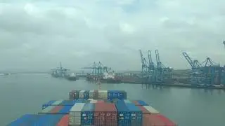 Entering Mombasa port