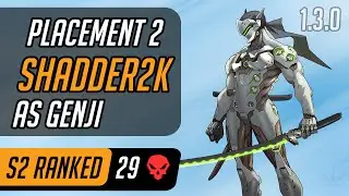 Shadder2k as Genji in Watchpoint: Gibraltar [Placement match 2/10 - Season 2 - 1.3.0]